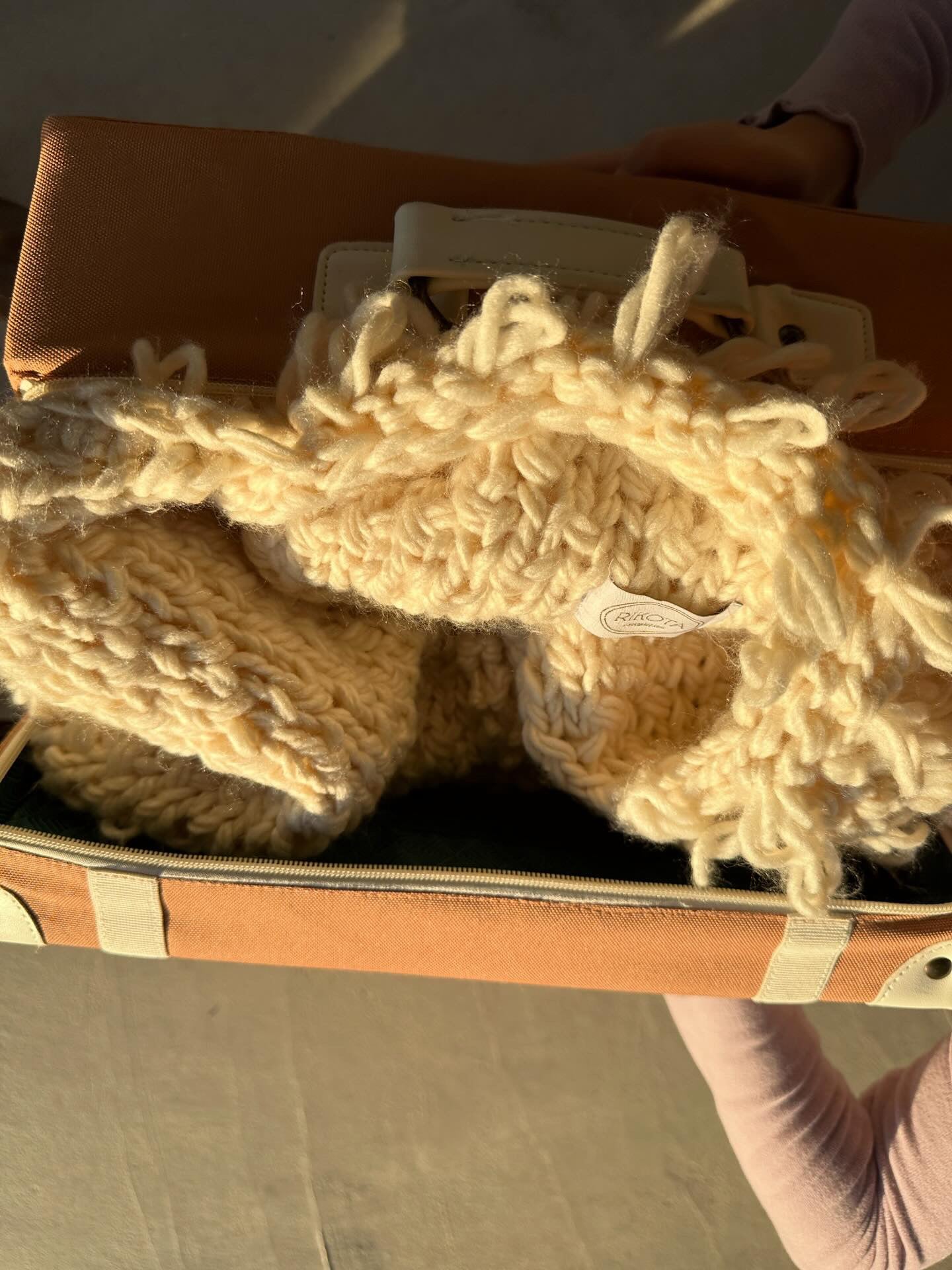 poodle cardigan / hand made knit / S-Lsize – R I K O T A