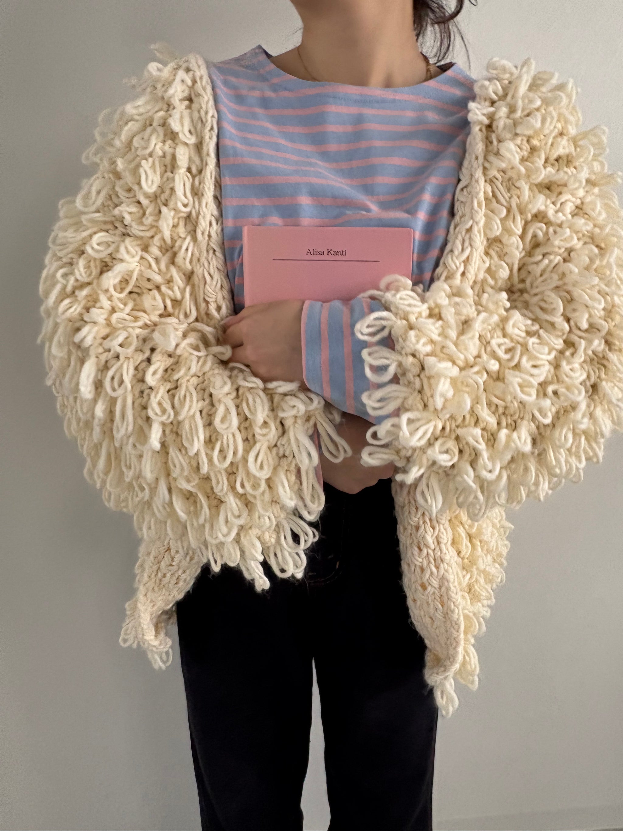 【新品未使用】RIKOTA poodle cardigan ハンドメイドニット New ver. / poodle cardigan / hand made knit / XLsize / 予約販売